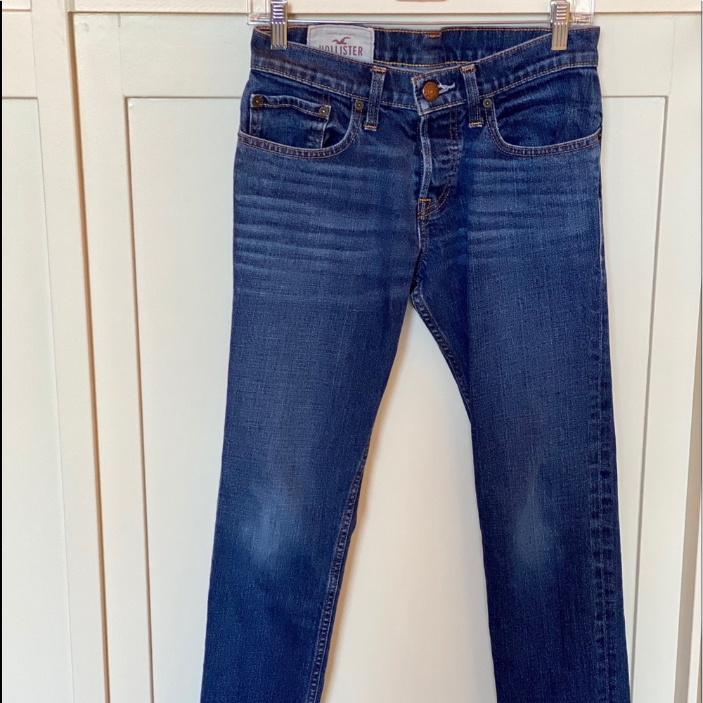 HOLLISTER EUC BUTTON UP JEANS !